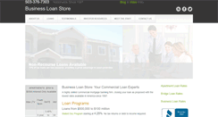 Desktop Screenshot of businessloanstore.com
